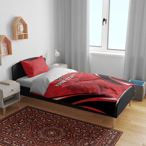 Afro Libya Football Custom Bedding Set Barbary Lion - Sporty Style