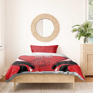 Afro Libya Football Custom Bedding Set Barbary Lion - Sporty Style