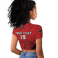 Afro Libya Football Custom Raglan Cropped T shirt Barbary Lion - Sporty Style