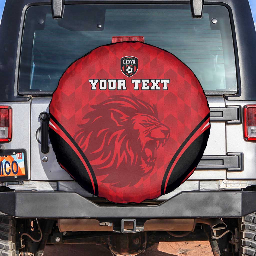 Afro Libya Football Custom Spare Tire Cover Barbary Lion - Sporty Style