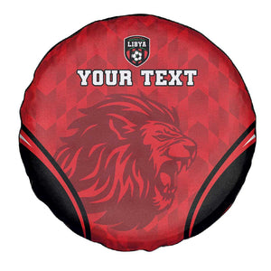 Afro Libya Football Custom Spare Tire Cover Barbary Lion - Sporty Style