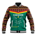 Custom Cameroun Football Baseball Jacket Allez Les Lions Indomptables