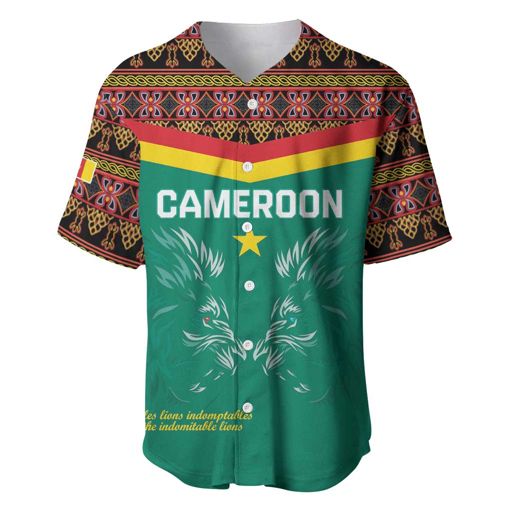 Custom Cameroun Football Baseball Jersey Allez Les Lions Indomptables