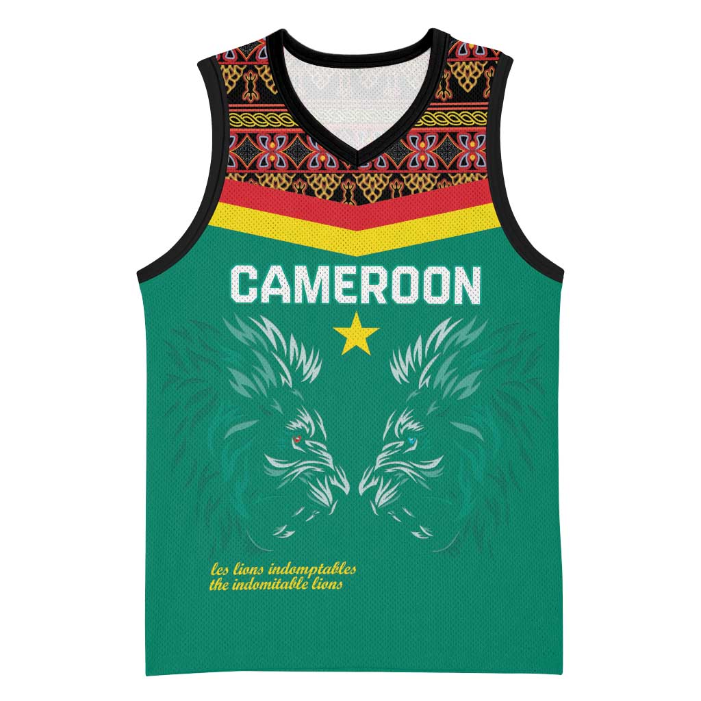 Custom Cameroun Football Basketball Jersey Allez Les Lions Indomptables LT15