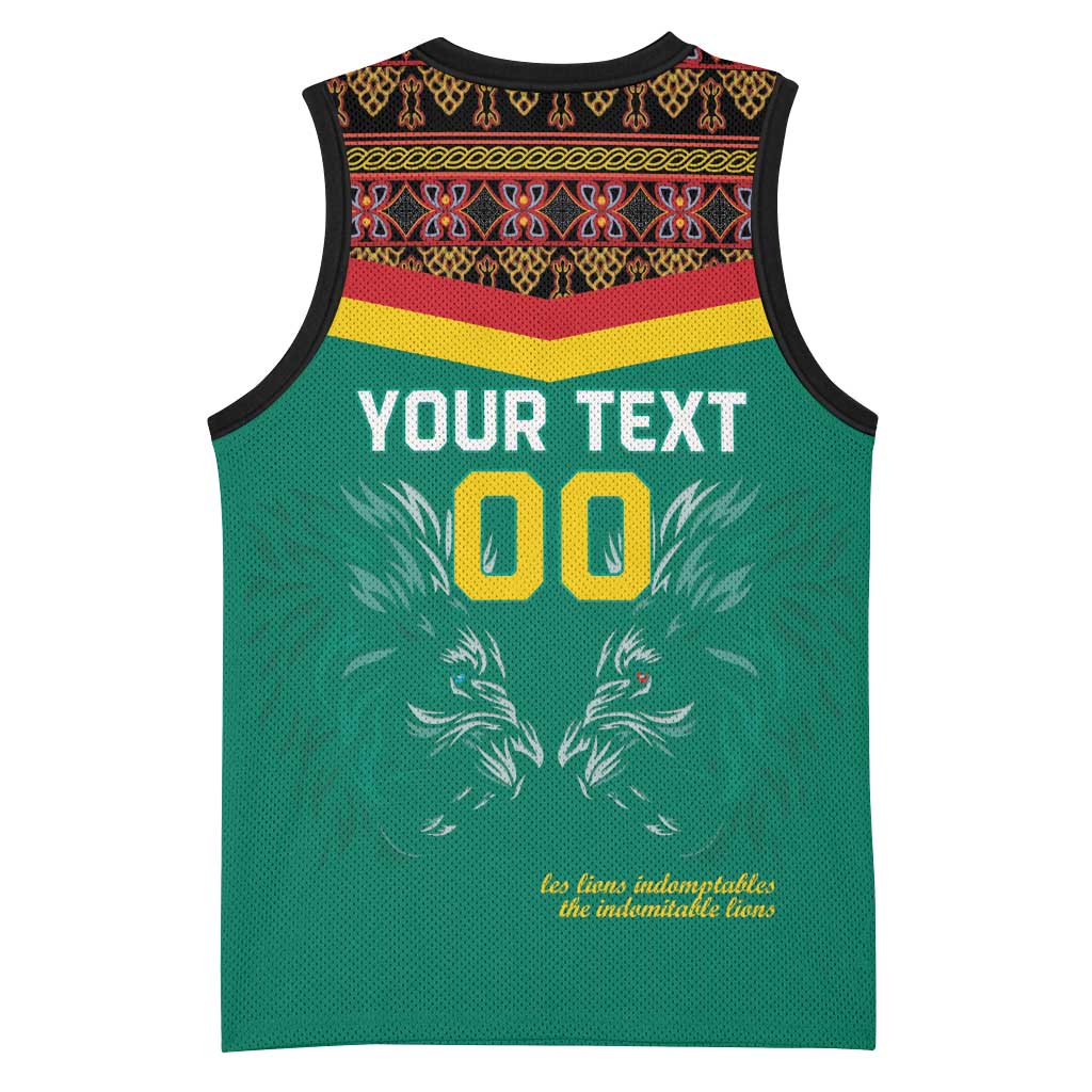 Custom Cameroun Football Basketball Jersey Allez Les Lions Indomptables LT15