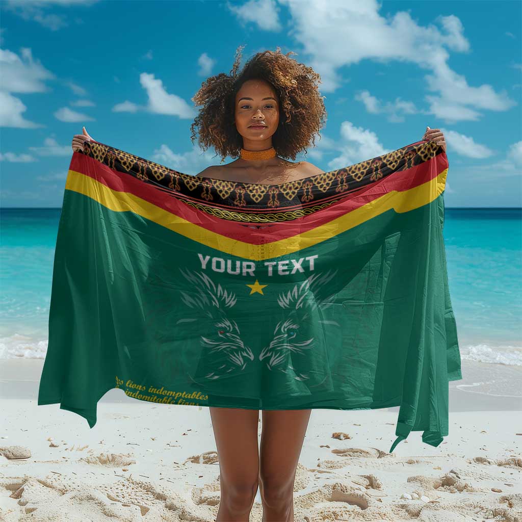 Custom Cameroun Football Sarong Allez Les Lions Indomptables