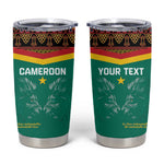 Custom Cameroun Football Tumbler Cup Allez Les Lions Indomptables