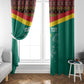 Custom Cameroun Football Window Curtain Allez Les Lions Indomptables