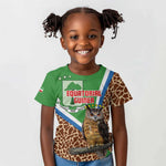 Personalised Equatorial Guinea Kid T shirt Bubo Poensis With Coat Of Arms