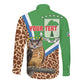 Personalised Equatorial Guinea Long Sleeve Button Shirt Bubo Poensis With Coat Of Arms