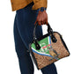 Personalised Equatorial Guinea Shoulder Handbag Bubo Poensis With Coat Of Arms