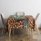 Personalised Equatorial Guinea Tablecloth Bubo Poensis With Coat Of Arms