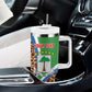 Personalised Equatorial Guinea Tumbler With Handle Bubo Poensis With Coat Of Arms