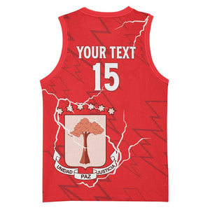 Custom Equatorial Guinea Football Basketball Jersey Go Champions - Red Version LT15