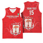 Custom Equatorial Guinea Football Basketball Jersey Go Champions - Red Version LT15
