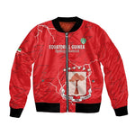 Custom Equatorial Guinea Football Bomber Jacket Go Champions - Red Version
