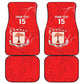 Custom Equatorial Guinea Football Car Mats Go Champions - Red Version