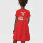 Custom Equatorial Guinea Football Kid Short Sleeve Dress Go Champions - Red Version