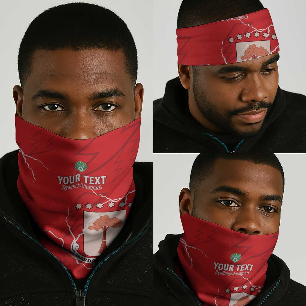 Custom Equatorial Guinea Football Neck Gaiter Go Champions - Red Version LT15