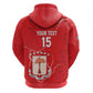 Custom Equatorial Guinea Football Zip Hoodie Go Champions - Red Version