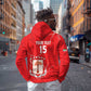 Custom Equatorial Guinea Football Zip Hoodie Go Champions - Red Version