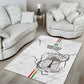 Custom Equatorial Guinea Football Area Rug Go Champions - White Version