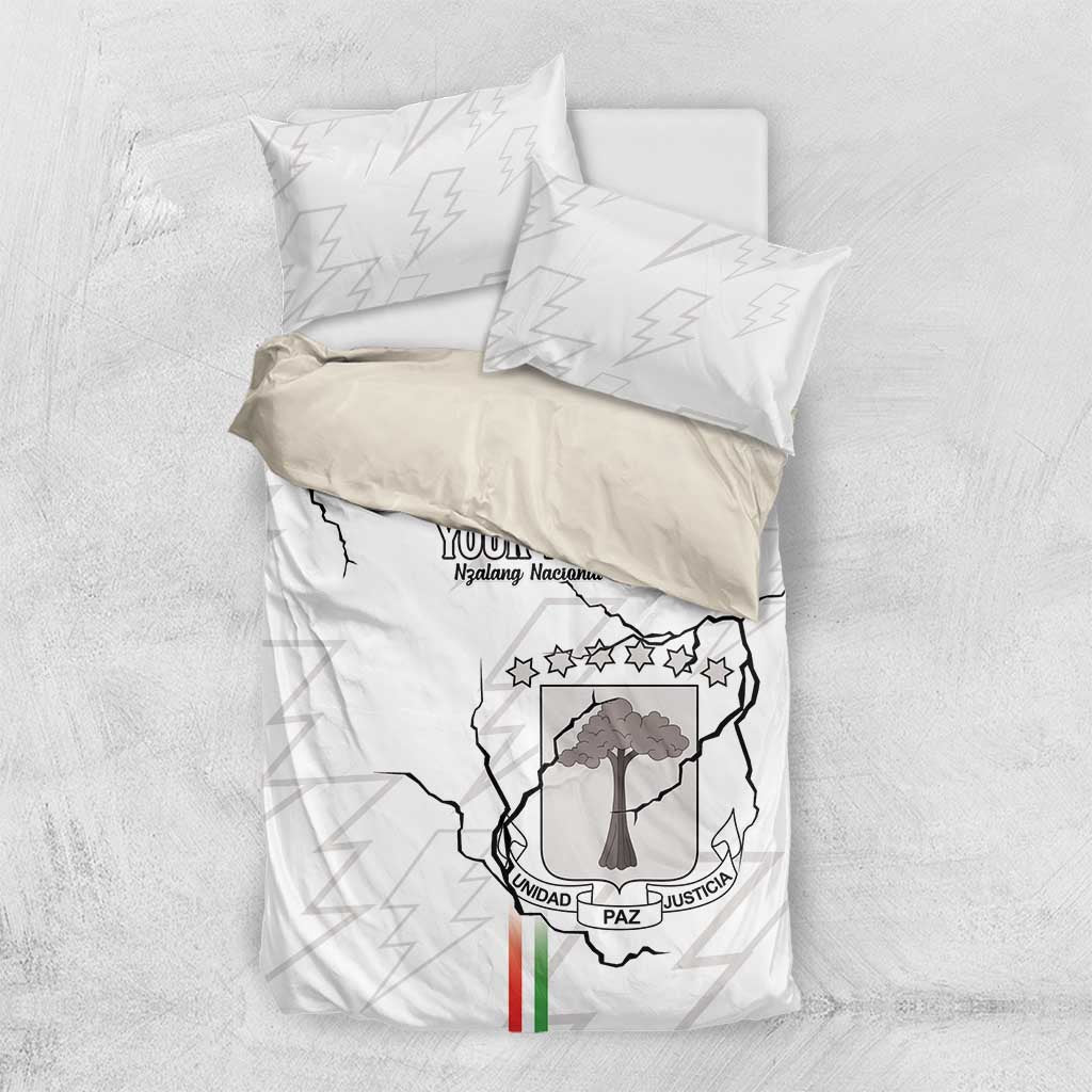 Custom Equatorial Guinea Football Bedding Set Go Champions - White Version