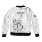 Custom Equatorial Guinea Football Bomber Jacket Go Champions - White Version
