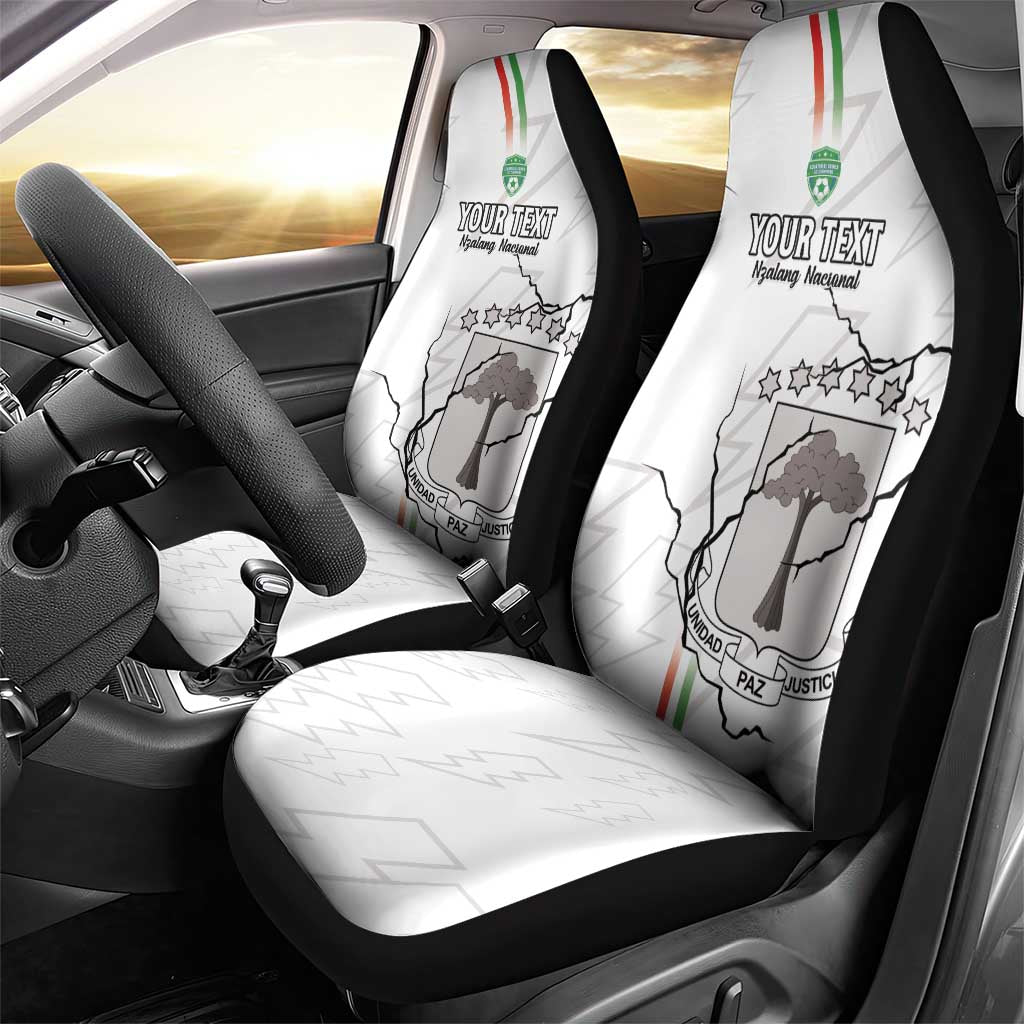 Custom Equatorial Guinea Football Car Seat Cover Go Champions - White Version