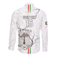 Custom Equatorial Guinea Football Long Sleeve Button Shirt Go Champions - White Version