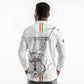 Custom Equatorial Guinea Football Long Sleeve Polo Shirt Go Champions - White Version