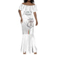 Custom Equatorial Guinea Football Mermaid Dress Go Champions - White Version