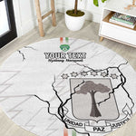 Custom Equatorial Guinea Football Round Carpet Go Champions - White Version