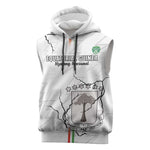 Custom Equatorial Guinea Football Sleeveless Hoodie Go Champions - White Version - African Pride