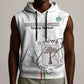 Custom Equatorial Guinea Football Sleeveless Hoodie Go Champions - White Version - African Pride