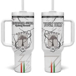 Custom Equatorial Guinea Football Tumbler With Handle Go Champions - White Version