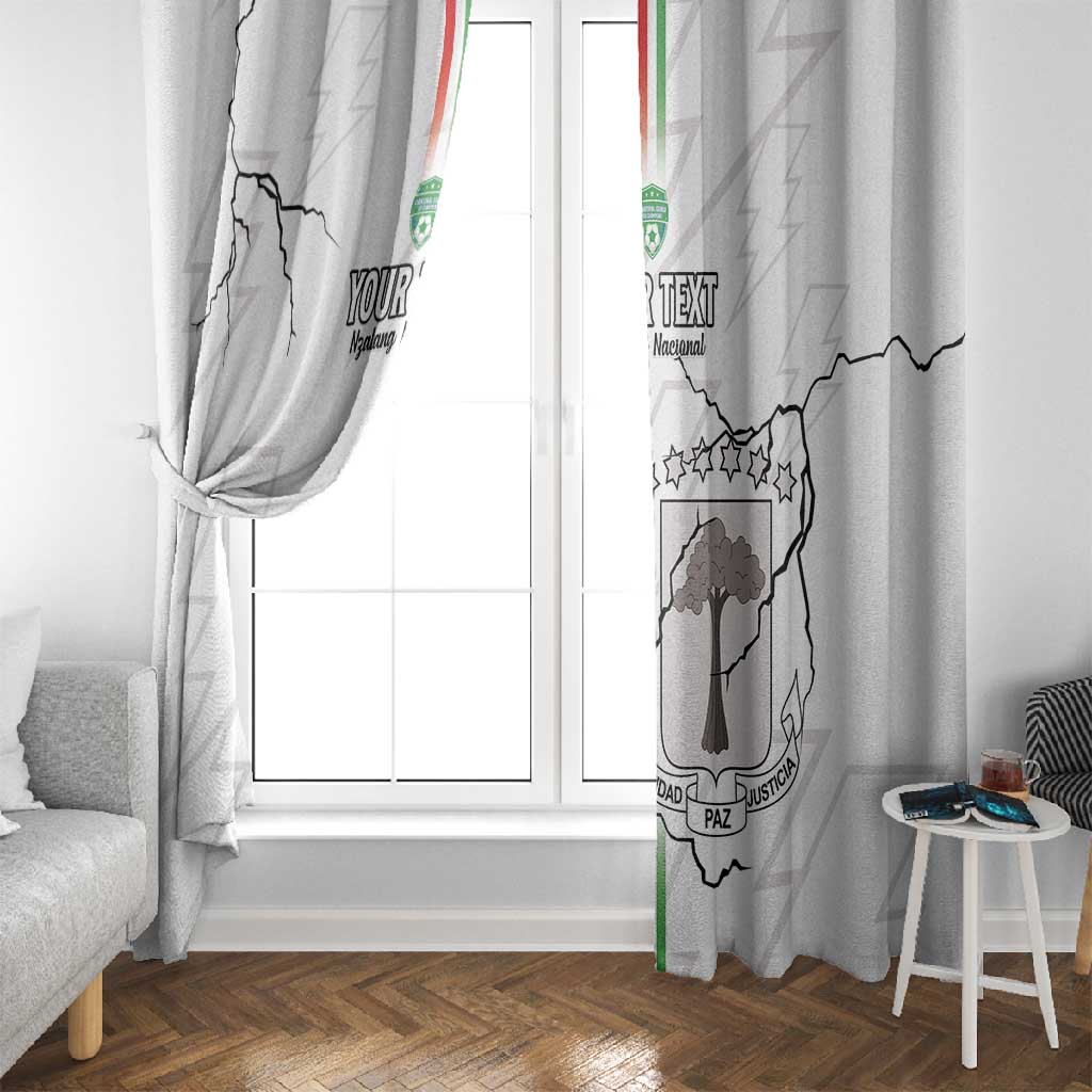 Custom Equatorial Guinea Football Window Curtain Go Champions - White Version
