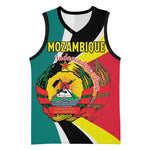 Personalized Mozambique Independence Day Basketball Jersey Coat Of Arms - Flag Style LT15