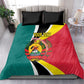Personalized Mozambique Independence Day Bedding Set Coat Of Arms - Flag Style