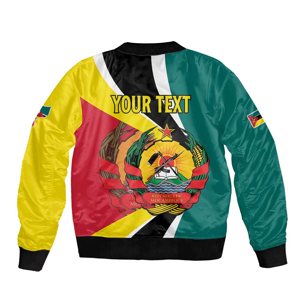 Personalized Mozambique Independence Day Bomber Jacket Coat Of Arms - Flag Style