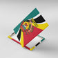 Personalized Mozambique Independence Day Canvas Wall Art Coat Of Arms - Flag Style