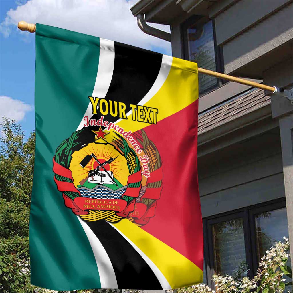 Personalized Mozambique Independence Day Garden Flag Coat Of Arms - Flag Style