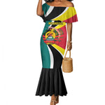 Personalized Mozambique Independence Day Mermaid Dress Coat Of Arms - Flag Style