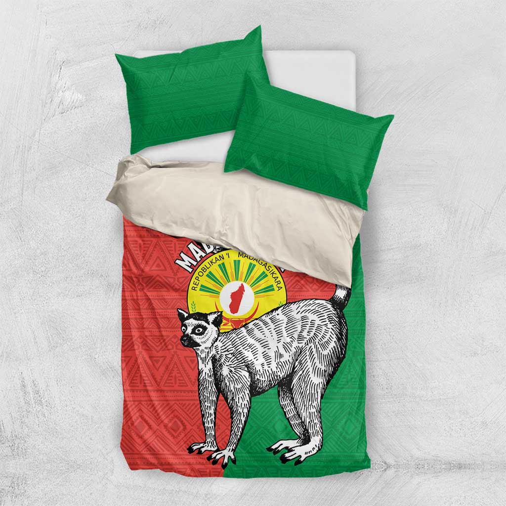 Happy Madagasikara Independence Day Bedding Set Ring-Tailed Lemur With Seal