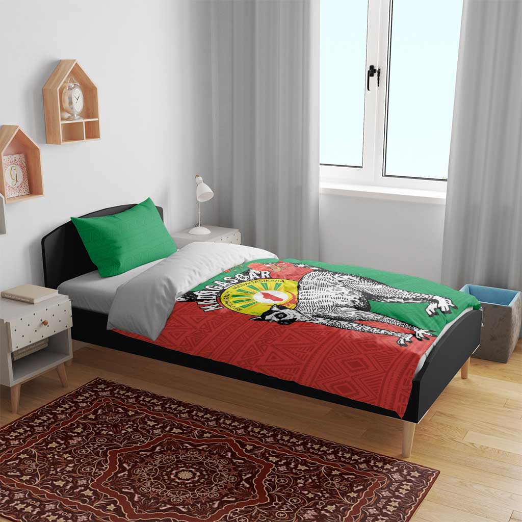 Happy Madagasikara Independence Day Bedding Set Ring-Tailed Lemur With Seal