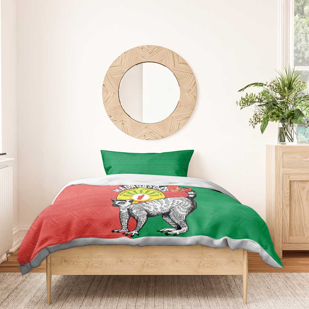 Happy Madagasikara Independence Day Bedding Set Ring-Tailed Lemur With Seal