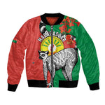 Happy Madagasikara Independence Day Bomber Jacket Ring-Tailed Lemur With Seal