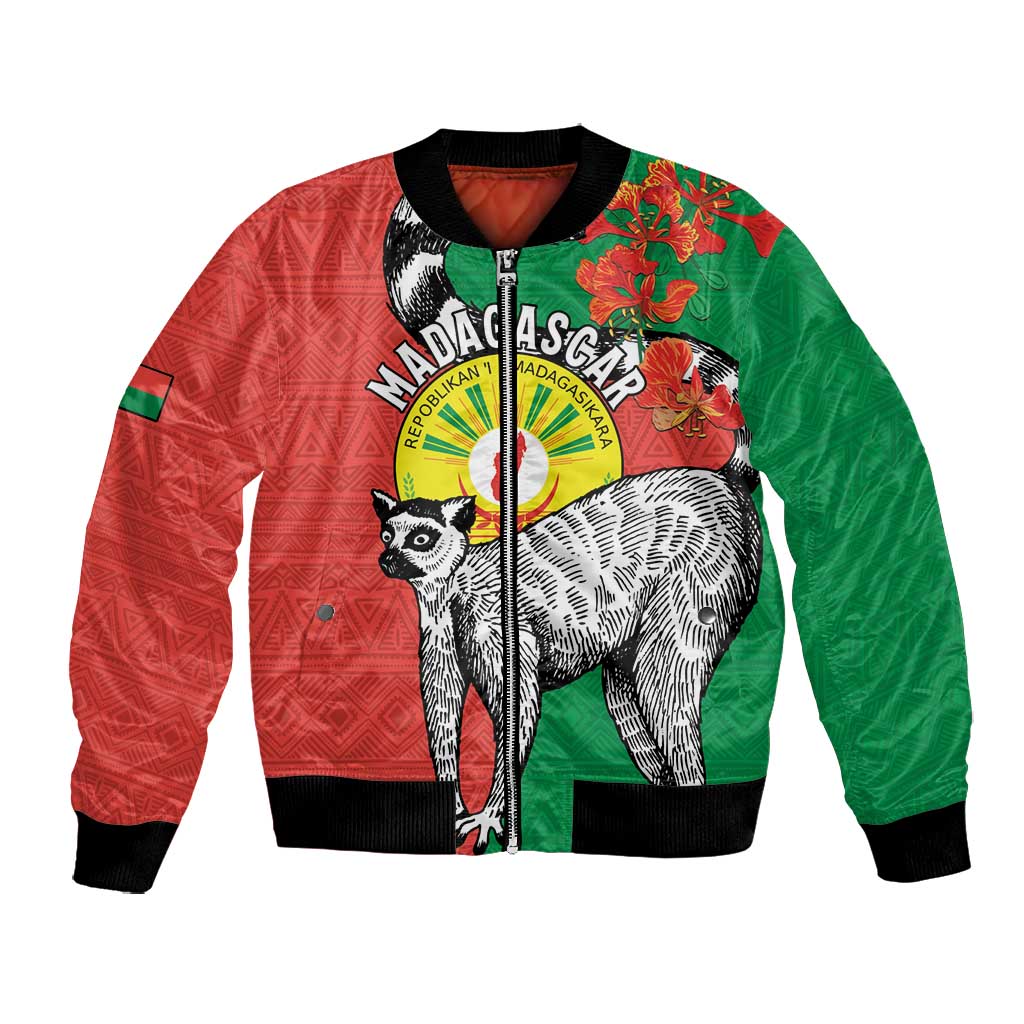 Happy Madagasikara Independence Day Bomber Jacket Ring-Tailed Lemur With Seal