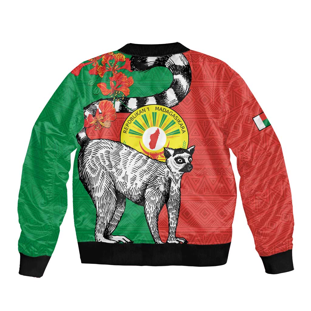 Happy Madagasikara Independence Day Bomber Jacket Ring-Tailed Lemur With Seal