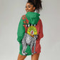 Happy Madagasikara Independence Day Hoodie Dress Ring-Tailed Lemur With Seal